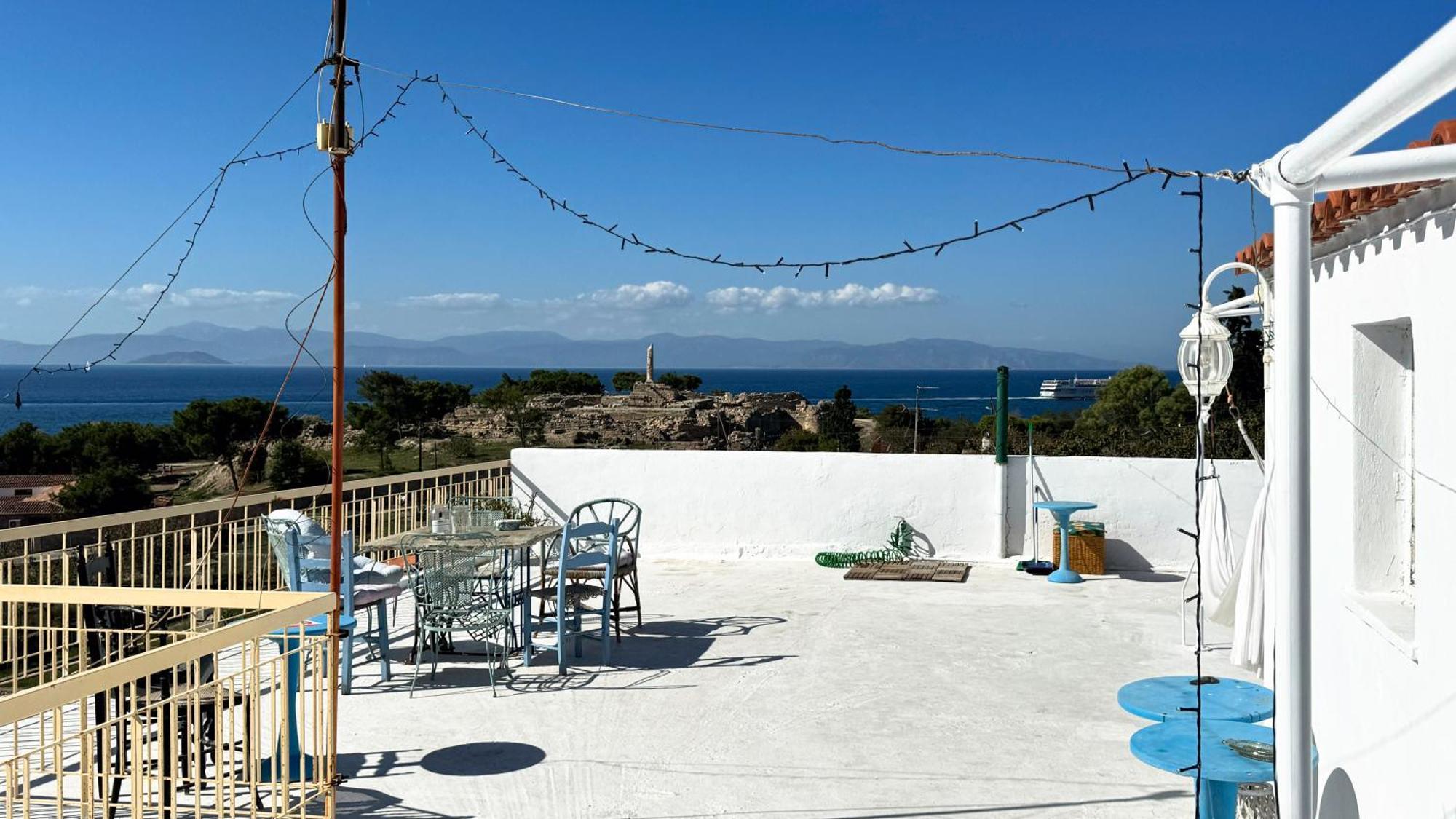 Appartement Vue Sur Mer Soul Family, Egine Aegina Bagian luar foto