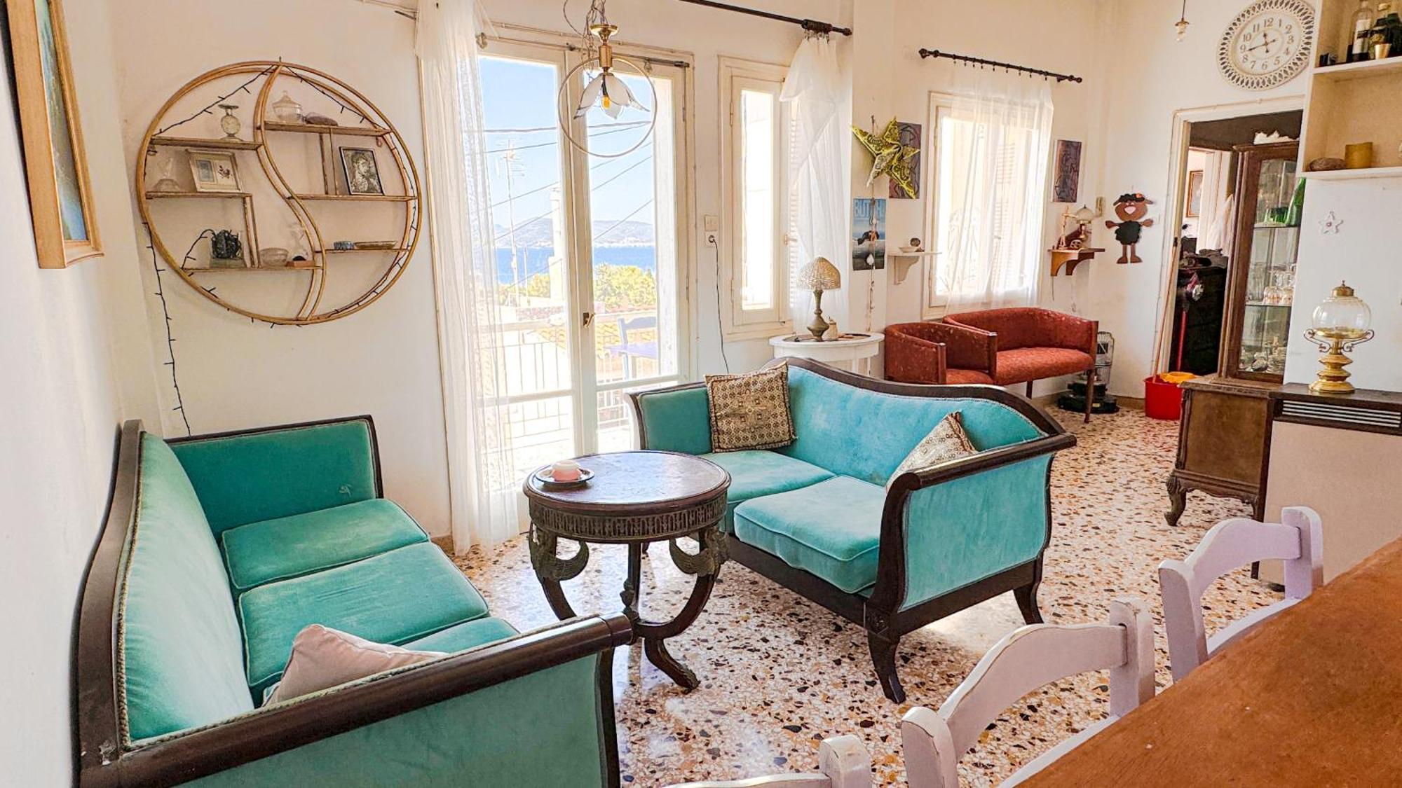 Appartement Vue Sur Mer Soul Family, Egine Aegina Bagian luar foto